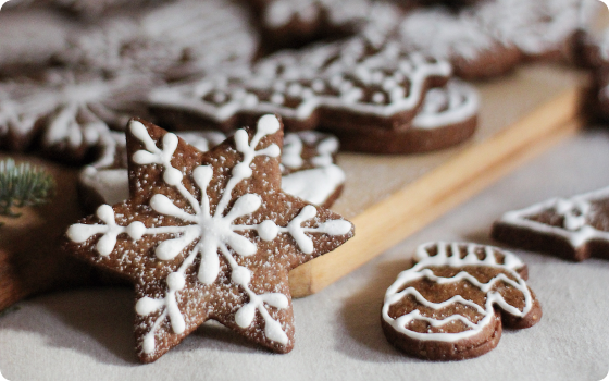 Tasty gingerbread cookies